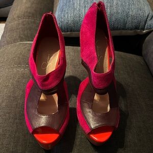 Jessica Simpson Open Toe Pumps/Heels 7.5